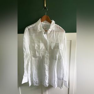 Banana Republic Irish linen button up nwt